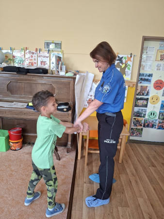 Navštívila nás paní policistka